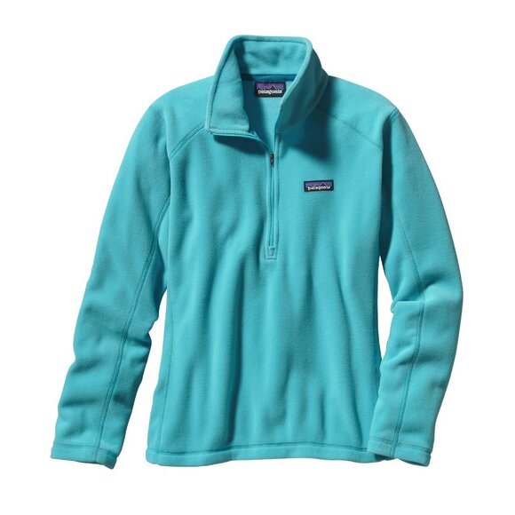 Patagonia Quarter-Zip Blue Fleece Pullover Jacket | Athleisure Gorpcore Coastal - Picture 2 of 14